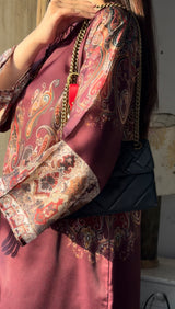 Saffron Silk Long Dress