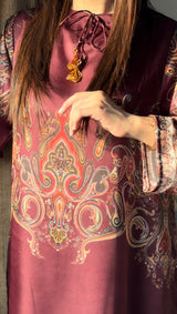 Saffron Silk Long Dress