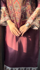 Saffron Silk Long Dress