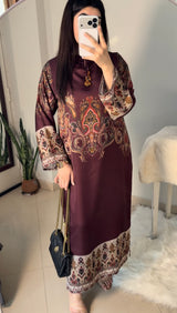 Saffron Silk Long Dress