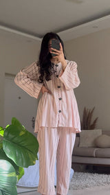 Strawberry Textured Co ord Set