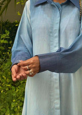 Shaded Blue Co-ords Set - Long