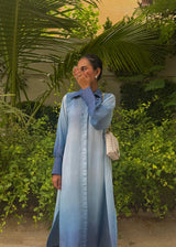 Shaded Blue Co-ords Set - Long