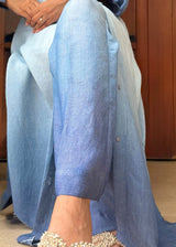 Shaded Blue Co-ords Set - Long