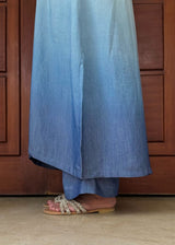 Shaded Blue Co-ords Set - Long