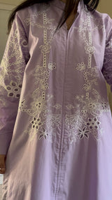Lilac Embroidery Shirt / Trouser
