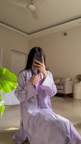 Lilac Embroidery Shirt / Trouser