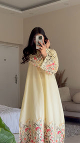 BUTTER YELLOW COTTON DRESS