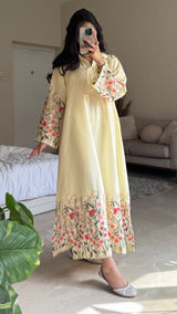 BUTTER YELLOW COTTON DRESS