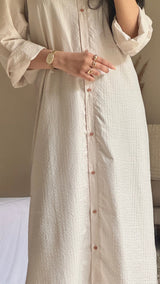 Button-down Dress Shirt-White