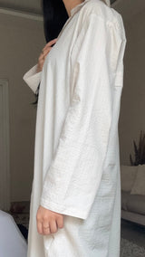 Button-down Dress Shirt-White