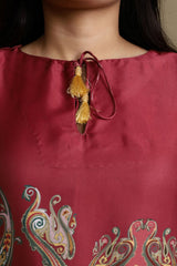 Saffron Silk Long Dress