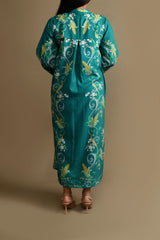 Cornflower Button-down Dress