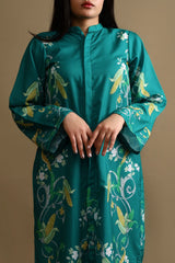 Cornflower Button-down Dress