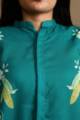 Cornflower Button-down Dress