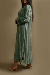 Sage Green Crochet Dress