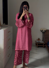 Pink Latte Set - Loose Fit