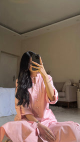 Pink Premium Cotton Set - Long