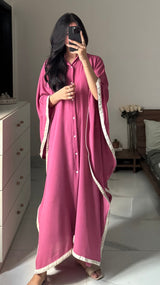 Rosso Textured Kaftan