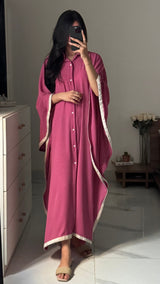 Rosso Textured Kaftan