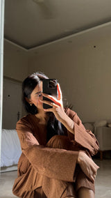 Dotted Brown Set - Long