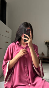 Rosso Textured Kaftan