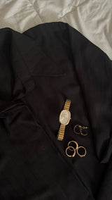 Striped Black Co-ords Set -Long