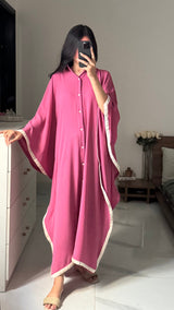 Rosso Textured Kaftan