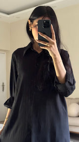 Striped Black Co-ords Set -Long