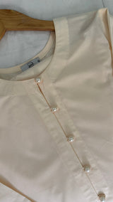 Cream Premium Cotton Set - Long