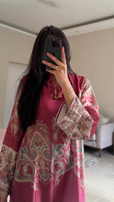 Saffron Silk Long Dress