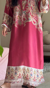 Saffron Silk Long Dress