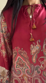 Saffron Silk Long Dress