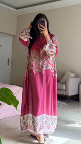 Saffron Silk Long Dress