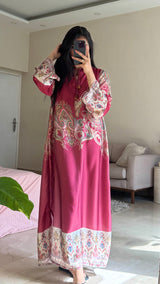 Saffron Silk Long Dress