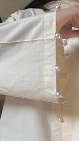 Cream Premium Cotton Set - Long