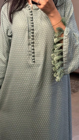 Green Polka Set - Long