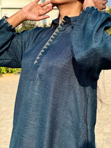 Archive Textured Long Dress