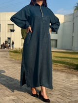 Archive Textured Long Dress