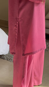 Blush Embroidered Textured Set