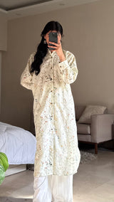 Floral Embroidered Shirt