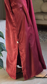 Burgundy Long Dress