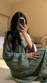 Sage Green Crochet Dress