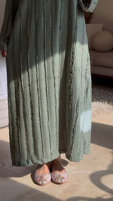 Sage Green Crochet Dress