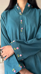 Bluebell hand-embroidered Set