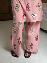 Dusty Pink Embroidered Co-ord Set