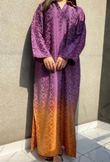 Shaded Purple Long Dress