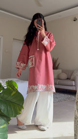 Rosy Embroidered Shirt