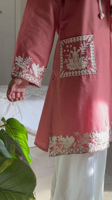 Rosy Embroidered Shirt