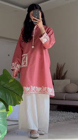 Rosy Embroidered Shirt